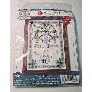 NEW Every Dream is a Vision of Home Dream Catcher Cross Stitch Kit 9x12